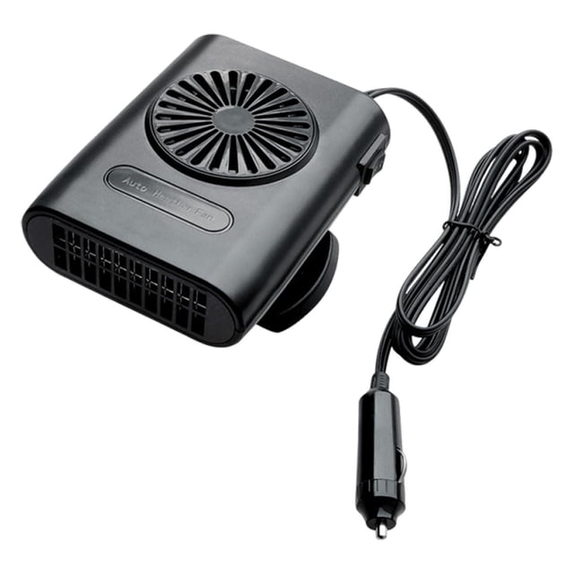 Desempañador de parabrisas para calentador de automóvil con rotación de 360 degree, eficiente, multiusos, fácil de usar Negro