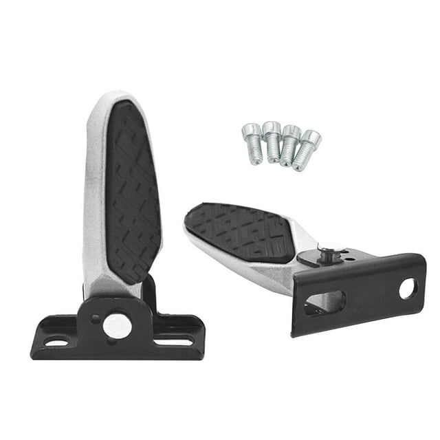 jinwen 2 Pieces Bike Rear Pedals Foldable Foot Pegs for Motorcycle Replacement with anti slip pad