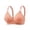 Pink, variant on Womens Bras Solid Wireless Push up Back Closure Breathable Lace Shaping Adjustable Brassiere