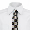 thumbnail image 2 of Colorful Necktie, Checkered Dotted Tile, Dress Tie, 3.7", Multicolor, by Ambesonne, 2 of 3