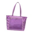 thumbnail image 4 of Bolso de hombro japonés de gran capacidad, a la moda, con múltiples bolsillos, para mujer, para la playa Púrpura jinwen Monedero de hombro, 4 of 8