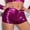 Hot Pink, variant on Womens Shorts New Sequins Beads Performance Dress Women's Performance Dress Set Shorts with