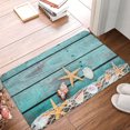 thumbnail image 5 of Beach Seashells Starfish Sand Washable Cover Floor Rug Carpets Floor Mat Bathroom Decorations 16X24 In for Kitchen Bedroom Indoor, 5 of 8