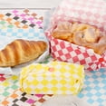 thumbnail image 5 of 300pcs Square Checkered Wax Paper Sheets 11.81" x 11.81" Oil-absorbing Dry Food Wrapping Paper for Sandwich Baking Liners Picnic Basket Bread Hamburger Wrap Kitchen, Yellow, 5 of 7