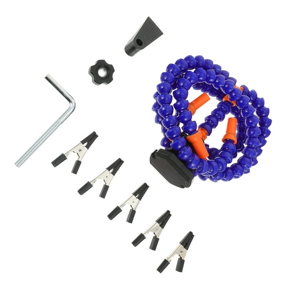 Adjustable Welding Helping Hands Tool Kits for Four Flexible Arms Station Alligator Clamp Holder Plastic