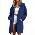 thumbnail image 2 of Zip Up Hoodie for Women Oversized Long Sleeve Sweatshirt Casual Fall Winter 2026 Track Jacket with Pocket, 2 of 5