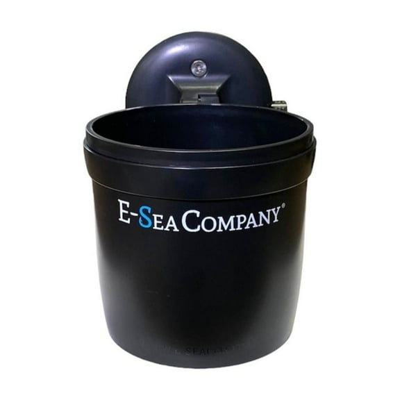 E-Sea Company E-Sea Cup Adjustable-(Black). Heavy-Duty Suction Mounted Cup Holder. Perfect for Boats, Kayaks, ATV's. Golf Carts, RV's, Cars, While Camping and More!