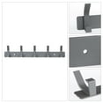 thumbnail image 3 of Unique Bargains 1 Pack Coat Rack Wall Mount Coat Hook with 5 Hooks for Bedroom Grey, 3 of 7