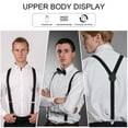 thumbnail image 3 of Becaristey Bretelles pour Hommes Style Universel et Large Application Bretelles de Fête Bretelles Résistantes à l'Usure 1-3 1Set, 3 of 6