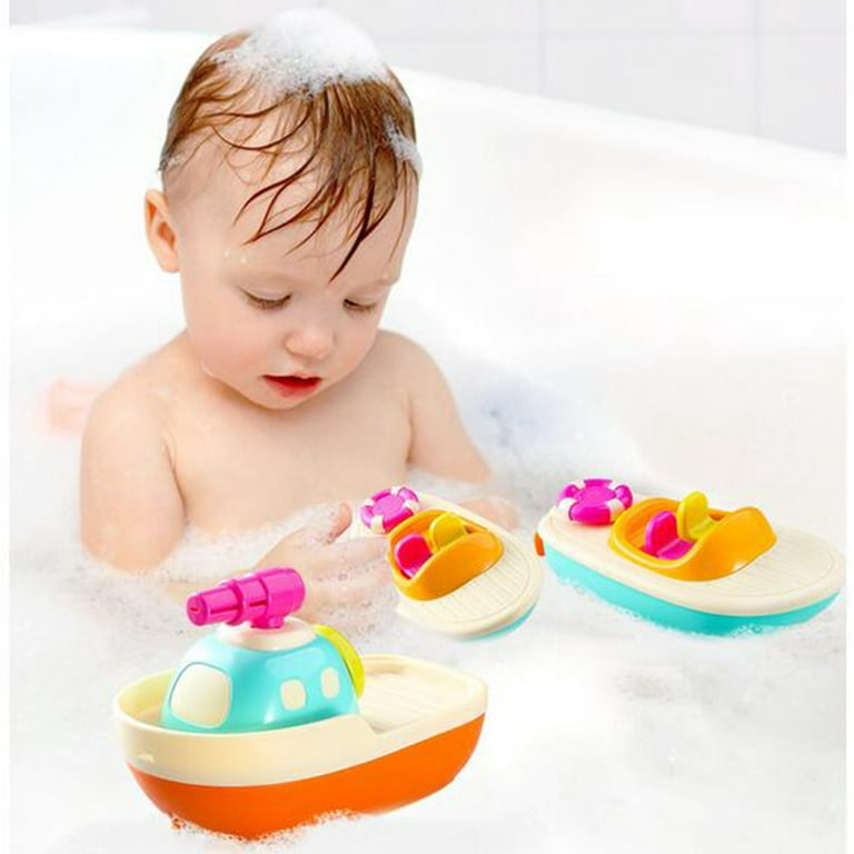  Bath Toys Floating Boats with Bathing Spoon, 11 PCS Bathtub  Mold Free Bath Toy for Babies Water Table Toys Toddler Birthday Gift for  Preschool Boys/Girls : Toys & Games