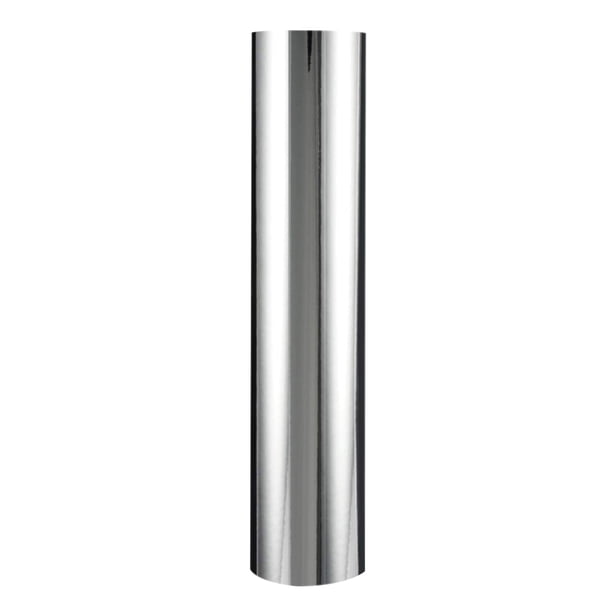 Lámina de vinilo adhesivo de 30 x 100 cm / 12 x 40 pulgadas, fácil de cortar y rasgar, película de v Tomshoo Silver