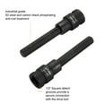 thumbnail image 4 of Uxcell H10 Hex Bit Socket 100mm/3.94" Length 1/2" Square Drive Metric Extension Impact Bit Power Nut Driver Set S2 Steel Socket Ratchet Wrench Bits, Black, 4 of 7