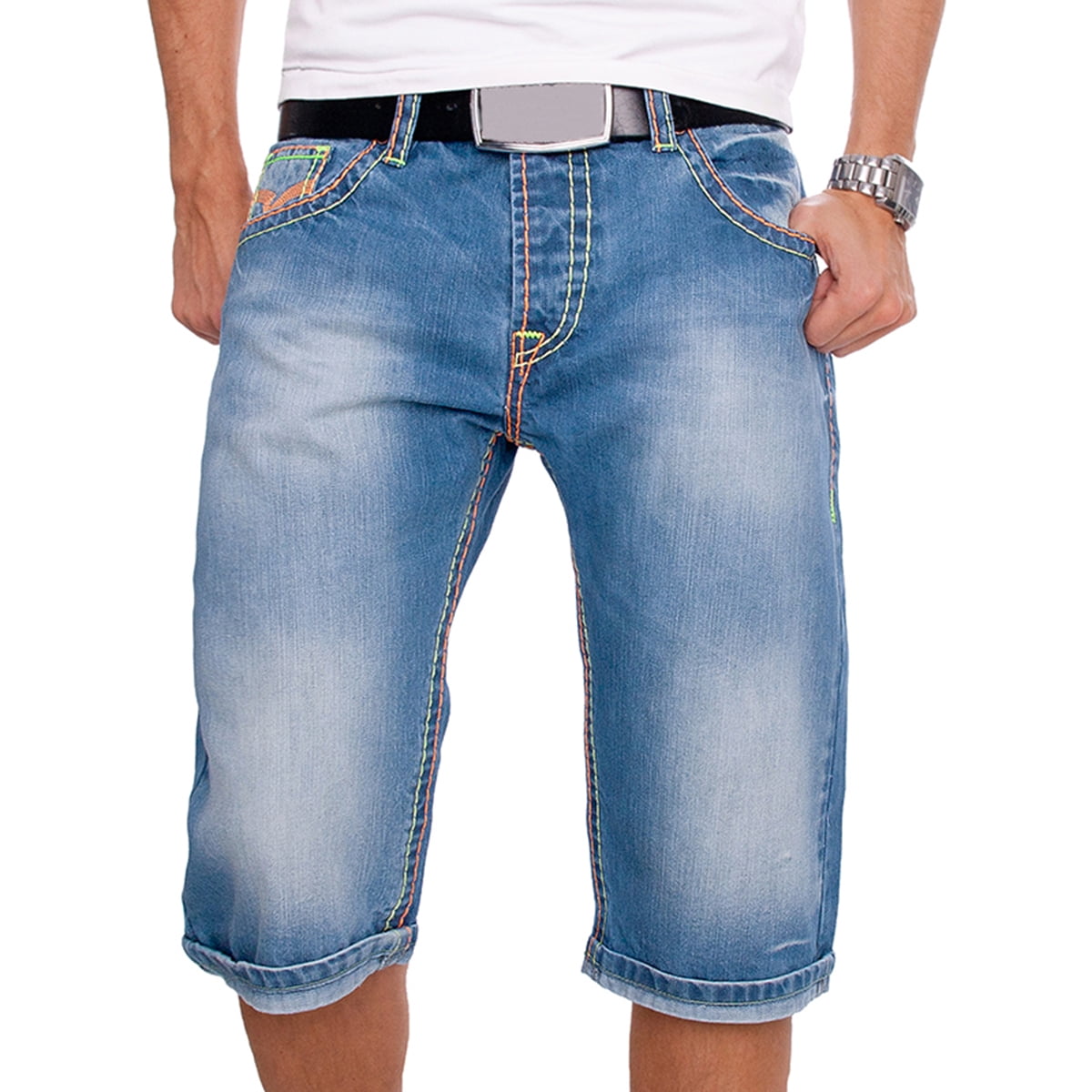 drawstring denim shorts mens