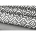 thumbnail image 2 of Safdie & Co. Sheet Set Microfiber 4PC K Ikat Printed Solid Grey, 2 of 2