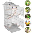 thumbnail image 3 of 39inch Iron Roof Top Bird Cage for Small Birds with Swing & Ladder, 3 of 8