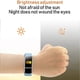 thumbnail image 4 of Pulsera de fitness, medición de presión arterial, podómetro, banda inteligente, monitor de frecuencia cardíaca, reloj rastreador de actividad física a prueba de agua, negro, 4 of 5