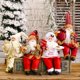 thumbnail image 5 of Muñeco de Papá Noel de pie, linda muñeca, decoración navideña 2024, estatua festiva, decoración de mesa, gabinete, suministros y accesorios, 5 of 5