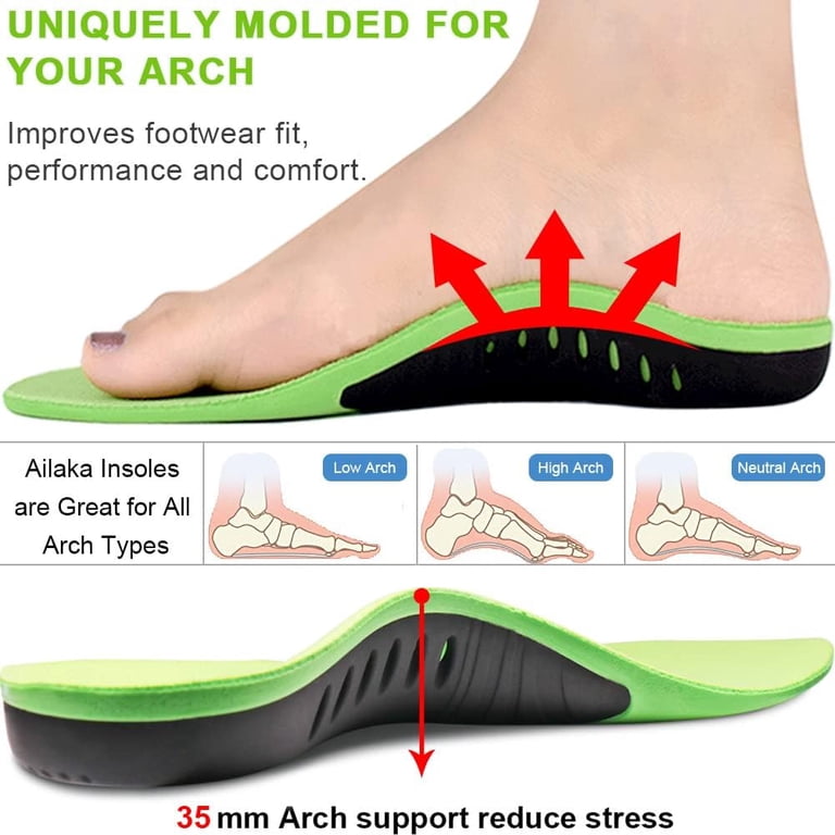 Lot De 2 Semelles Orthopédiques Trustfeet – Support De Voûte, Tailles Homme 11-12.5, Neuves
