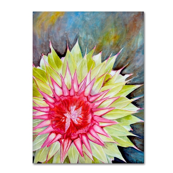 Trademark Fine Art "Thistle" Canvas Art by Jennifer Redstreake