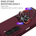 thumbnail image 4 of SaniMore for Samsung Galaxy Z Fold 5 7.6" 2023 Case with Magnetic Car Mount 360°Rotating Kickstand Anti-scratch Anti-shock Drop Resistant Slim Folding Military-grade Protective Cover, Winered, 4 of 9