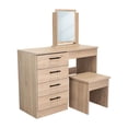 thumbnail image 3 of Mueble Tocador Wesley Beige y Blanco Virtual Muebles, 3 of 9