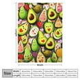 thumbnail image 4 of COMIO  Avocado Blanket Gifts,Gifts for Avocado Lovers,Avocado Print Throw Blankets,Avocados Gift for Women,Cartoon Avocado Fruits Food Decor Throw Blanket for Bed Couch, 4 of 6