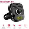 thumbnail image 1 of Émetteur Bluetooth FM pour Voiture Sans Fil Récepteur Audio Mains Libres Lecteur MP3 Chargeur Rapide USB Double, 1 of 4