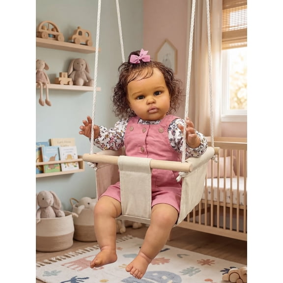 22inch Reborn Baby Dolls Black Girls Lifelike Babies boy That Look Real Eyes Open Realistic Toddler