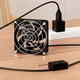 thumbnail image 2 of 8cm USB Cooling Fan with 3-Speed Thermostat for Router and Console Heat Management, 2 of 5