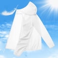 thumbnail image 3 of YUEHUA Men’s Ultra Light Packable Sun Protection Jacket, Hooded Full Zip Windbreaker, Breathable UV Block Coat for Travel, Hiking and Daily Use, 3 of 4