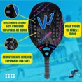 thumbnail image 2 of Raqueta de tenis Camewin Professional 3k Fibra de Carbono Playa, 2 of 4