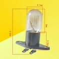 thumbnail image 2 of 1 Pcs Microwave Ovens Light Bulb Lamp Globe 250V 2A Fit for Midea Most Brand, 2 of 8