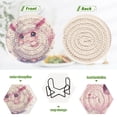 thumbnail image 4 of 6 Coil Coasters 3.94x3.94x0.24 Inch Water Coasters Drink Coasters with Cup Holders Absorbent Coasters Heat Resistant for Bar Protection Super Cool Sheep, 4 of 7