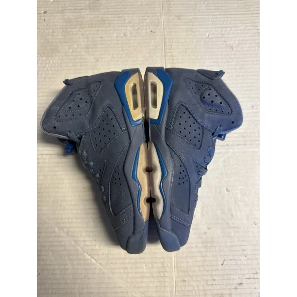 Ni - ke Ni - ke Boys Air Jordan 6 384665-400 Shoes Sneakers Size 5Y YELLOWING