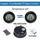 thumbnail image 3 of Paquete de 2 minihigrómetros digitales, termómetro interior, monitor LCD, temperatura exterior, humedad para humidificadores, invernaderos, jarras de cigarros, incubadoras, estuche de guitarra, Fahrenheit (°F) o Celsius (°C), 3 of 5