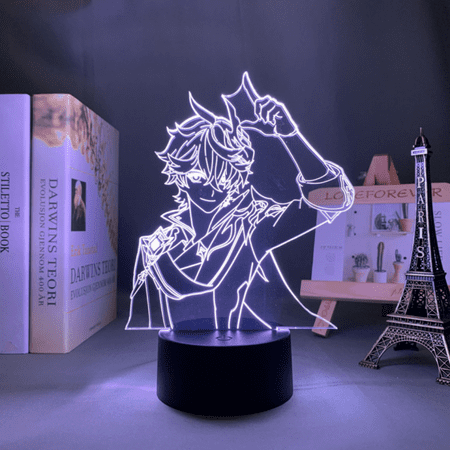 

Night Lights Gifts 3D Lamp with 16 Colors Changing Touch and Remote Control（Genshin-37）