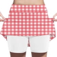 thumbnail image 2 of Gamivast Girls Tennis Skort Plaid Stretchy High-Waisted A-Line Skirt with Breathable Shorts Skort Preppy Back to School Sports Outfits for Teen, 2 of 6