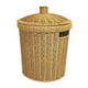 thumbnail image 1 of Cesto para la ropa sucia tejido a mano, cesta de almacenamiento con gran abertura, decorativo. L, 1 of 9