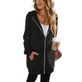 thumbnail image 6 of Zeagoo Women's Zip Up Hoodies Long Sleeve Fall Fleece Jacket Casual Oversized Tunic Hooded Sweatshirt With Pockets Winter Coats, 6 of 10