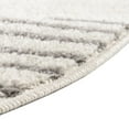 thumbnail image 5 of Unique Loom Kai Collection Area Rug - Warrior (4' Round Ivory and Gray), 5 of 6