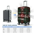 thumbnail image 6 of Daiia Wonderful Time Christmas Luggage Cover, Thickened Washable Travel Luggage Covers, Elastic Unique Baggage Covers for 18-20 inch Luggage-Medium, 6 of 9
