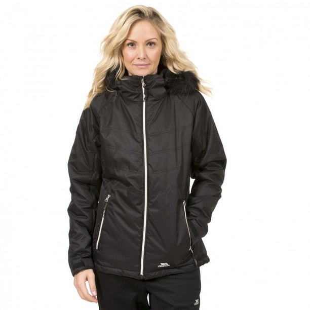 Trespass - Chaqueta resistente al agua modelo Jolie para mujer (Negro)
