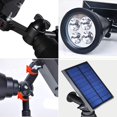 thumbnail image 3 of 2Pcs Outdoor Landscape Solar Spotlight Light, 4 Led Single Color Bright and Dark Sensor Solar Garden Lights for The Patio, Pathway,Lawn Garden Tree Waterproof Security Outdoor, White Light, 3 of 8