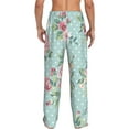 thumbnail image 3 of Disketp Vintage Floral Men'S Pajama Pants - Ultra Soft Fleece Sleep And Lounge Pants (Size: S-Xxl), 3 of 9