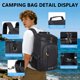 thumbnail image 5 of Cshidworld Mochila Enfriadora Suave Aislada a Prueba de Fugas 40 Latas Mochila Enfriadora Portátil para Picnic Acampar Playa Senderismo BBQ Almuerzo para Hombre y Mujeres, Negro, 5 of 7