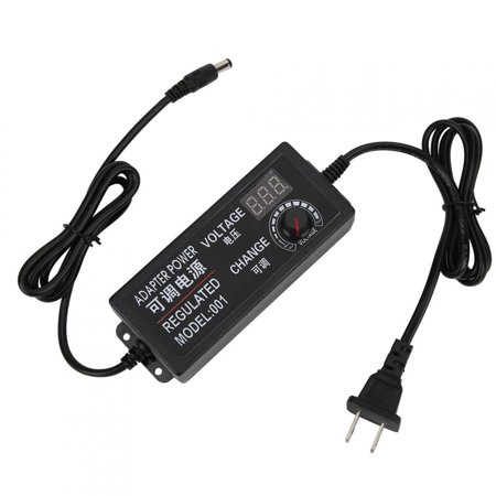 LHCER Adjustable Power Adapter Adjustable Power Adapter Variable Voltage Charger Supply DC3V‑12V AC100‑240V US Plug Adjustable DC/AC Power Supply