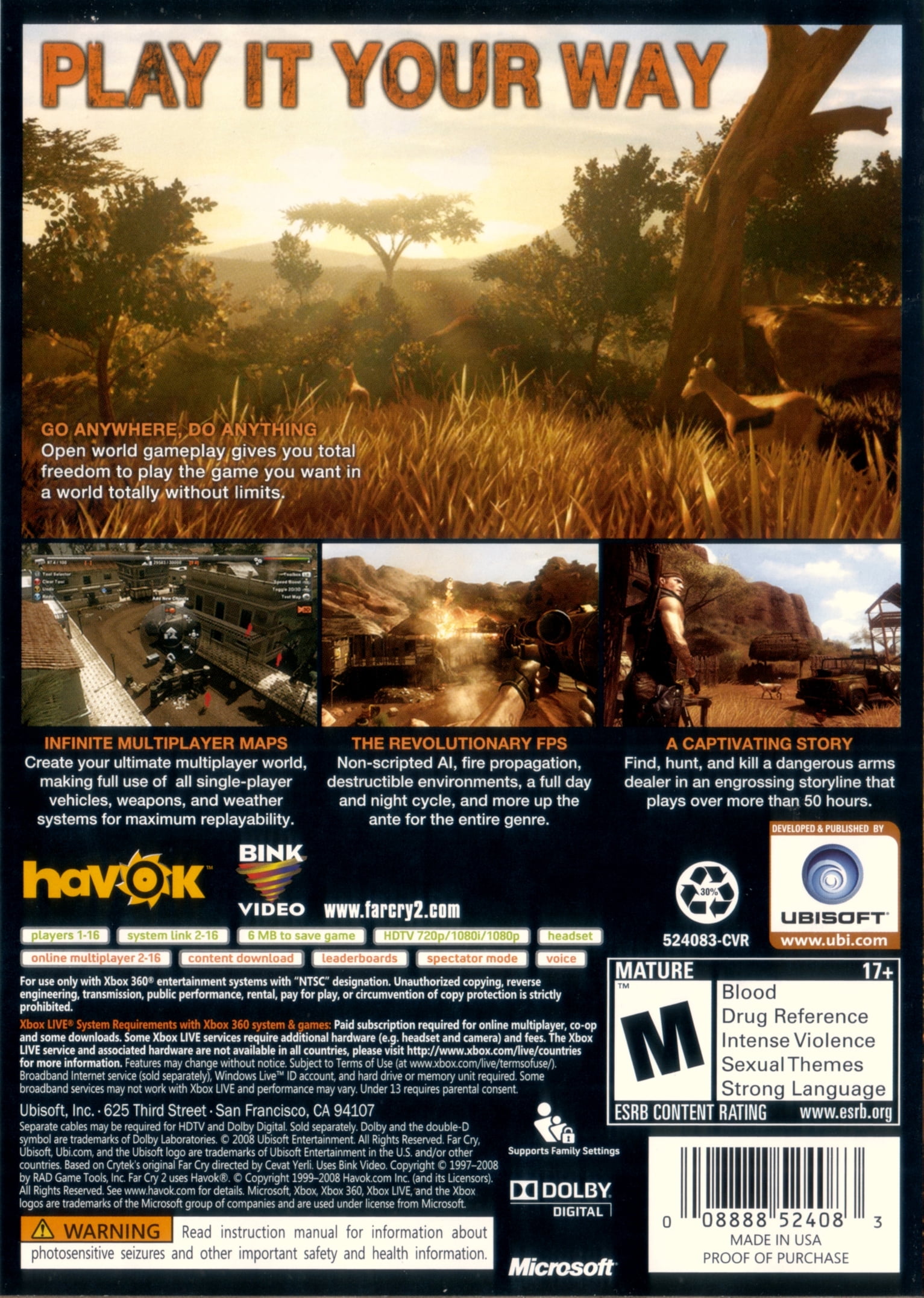 Ubisoft Support on X: #TBT to Far Cry 2. This open-world sequel was  released on October 21, 2008 for PC, Xbox 360 and PS3!   / X