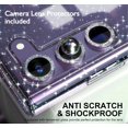 thumbnail image 6 of Glitter Clear Case for Samsung Galaxy S24 Plus 5G with Diamond Sparkle Camera Lens Protector + 2 Pack Tempered Glass Screen Protector, Sparkly Shockproof Protective Girl Cover (for Samsung S24+), 6 of 6