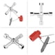 thumbnail image 3 of Llaves de Llave en para Gabinete de Control Universal Construcción de Aleación de Zinc Tamaño Compacto 10 Piezas, 3 of 5