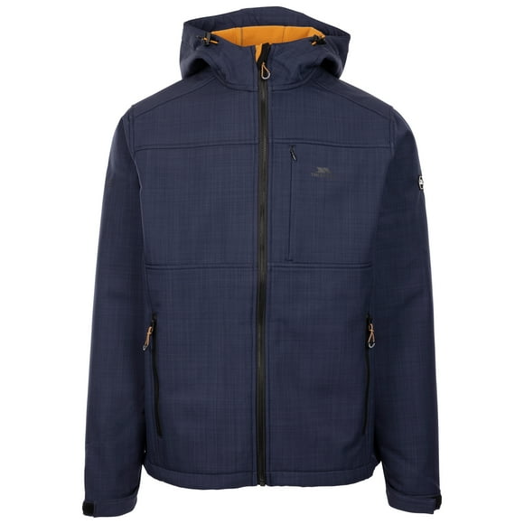 Trespass Mens Softshell Jacket With Grown-On Hood and Zipped Pockets Joseph